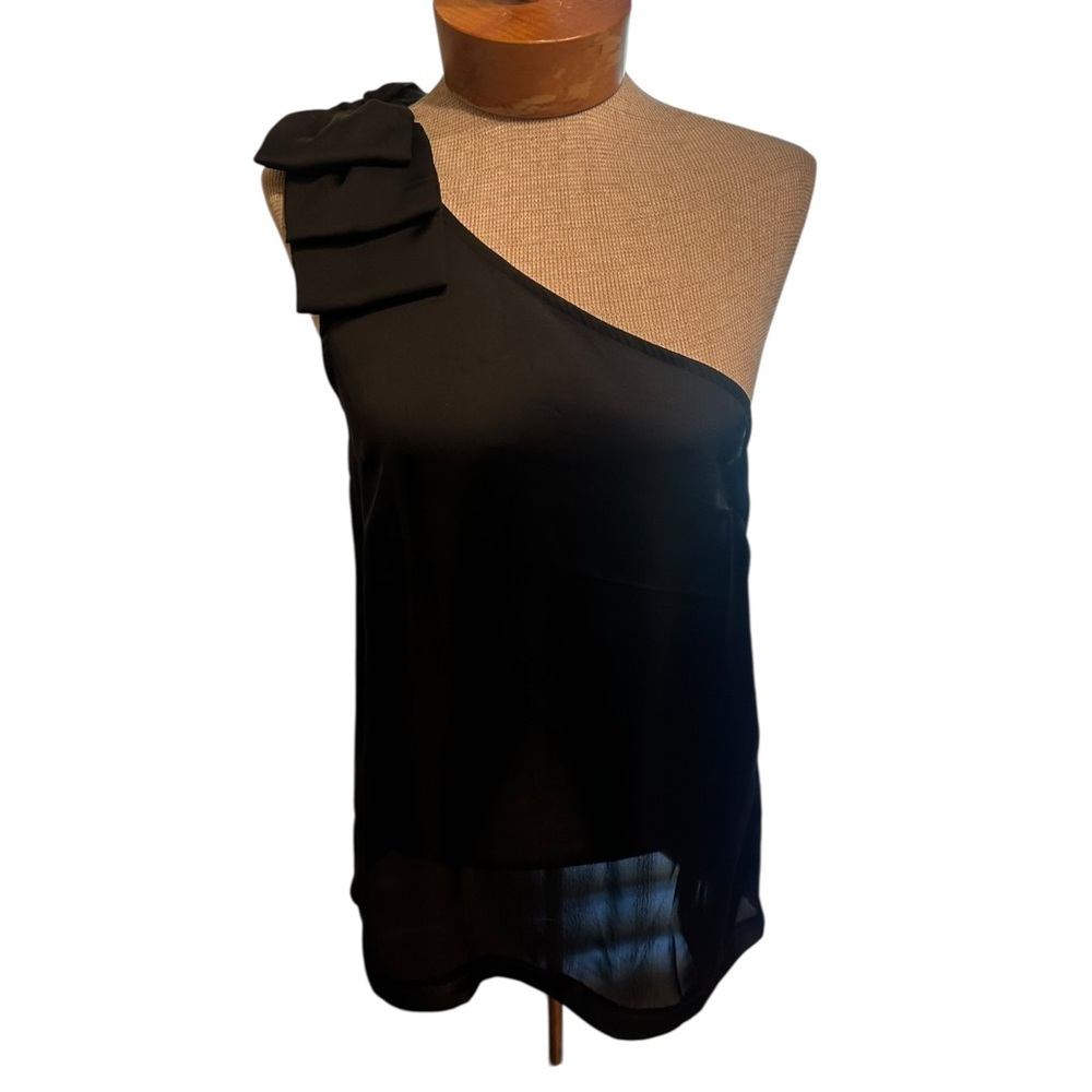 Forever 21 Elegant Black Satin Top